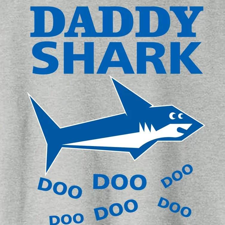 Daddy Shark Funny Dad Women's Crop Top Tee