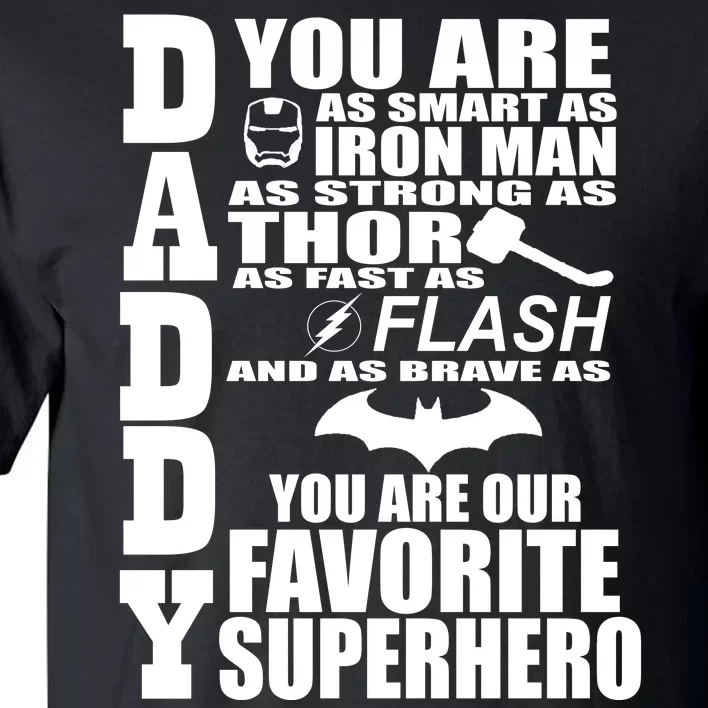 Daddy Superhero Father's Day Tall T-Shirt