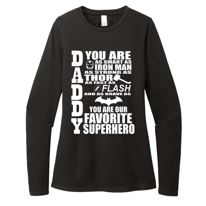 Daddy Superhero Father's Day Womens CVC Long Sleeve Shirt