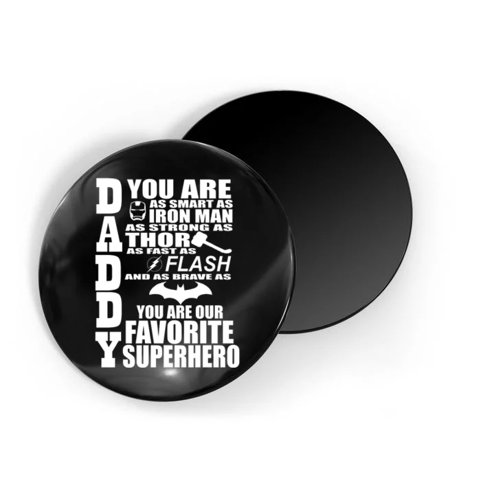 Daddy Superhero Father's Day Magnet