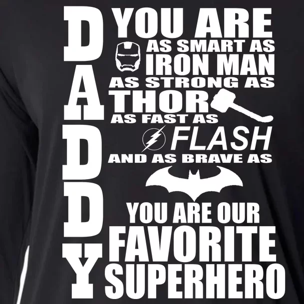 Daddy Superhero Father's Day Cooling Performance Long Sleeve Crew