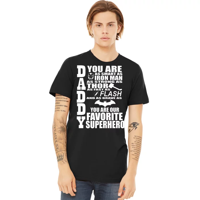 Daddy Superhero Father's Day Premium T-Shirt