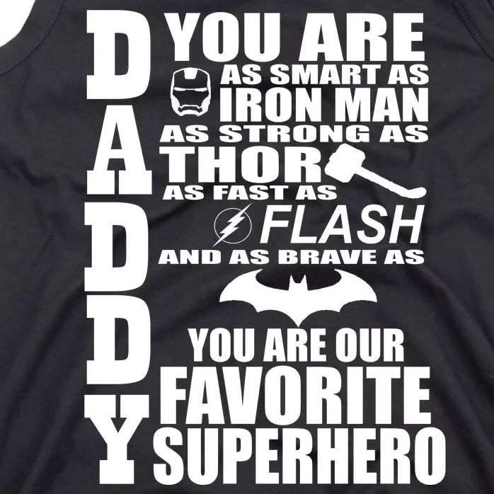 Daddy Superhero Father's Day Tank Top