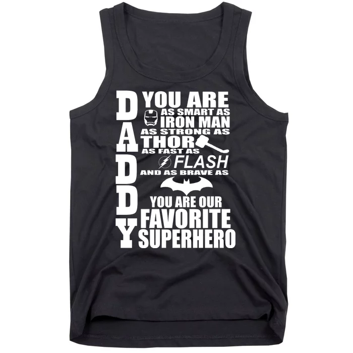 Daddy Superhero Father's Day Tank Top