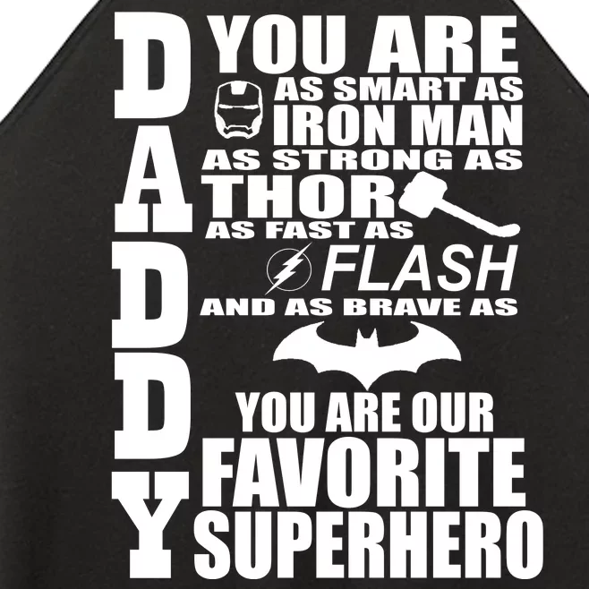 Daddy Superhero Father's Day Women’s Perfect Tri Rocker Tank