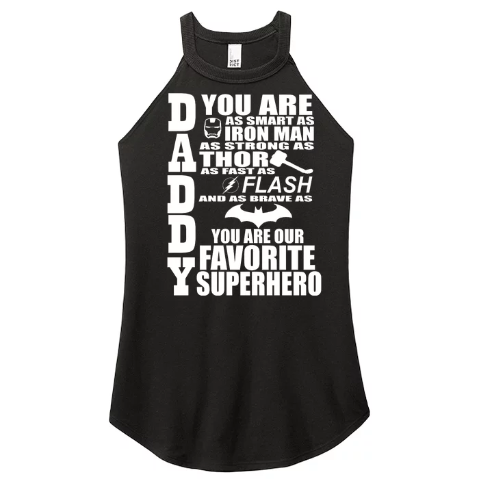 Daddy Superhero Father's Day Women’s Perfect Tri Rocker Tank