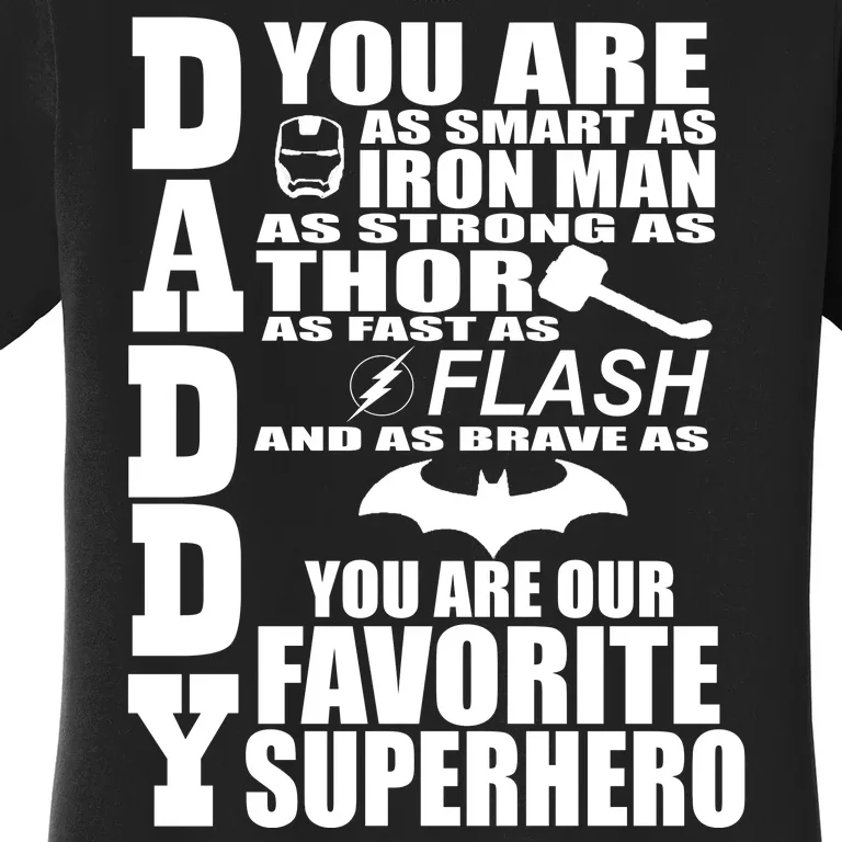 Daddy Superhero Father's Day Women's T-Shirt