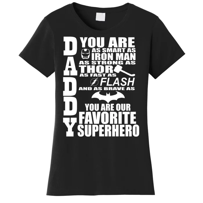 Daddy Superhero Father's Day Women's T-Shirt