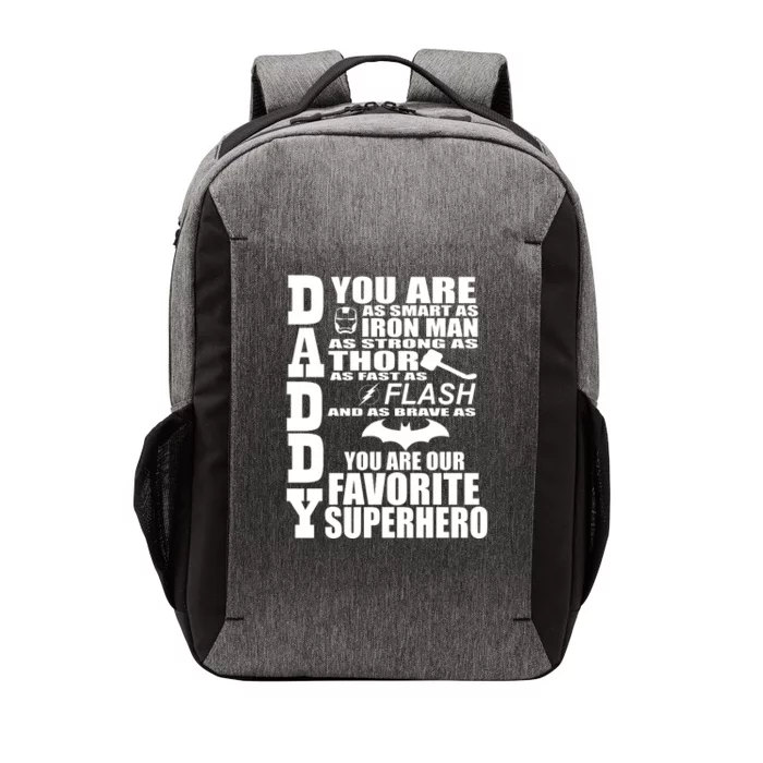 Daddy Superhero Father's Day Vector Backpack