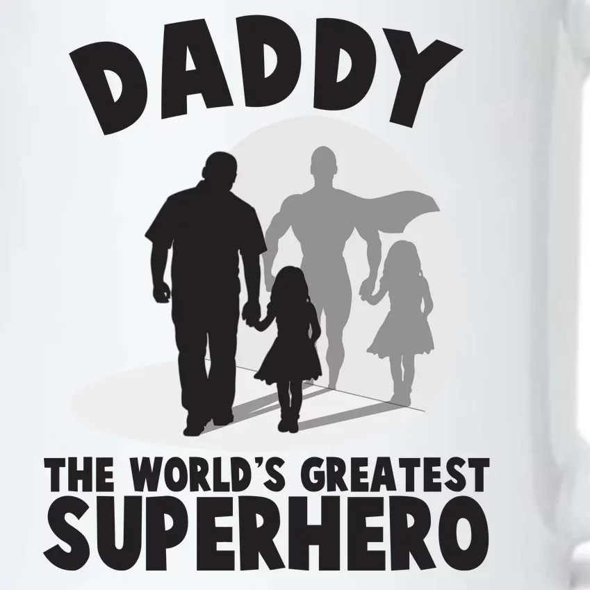 Daddy The World's Greatest Superhero Father's Day Black Color Changing Mug