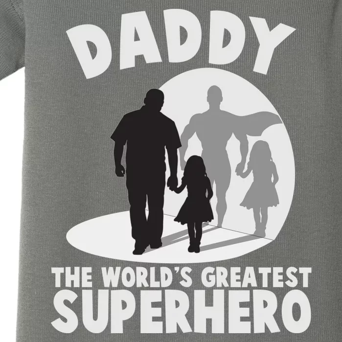 Daddy The World's Greatest Superhero Father's Day Baby Bodysuit