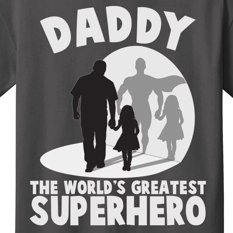 Daddy The World's Greatest Superhero Father's Day Kids T-Shirt