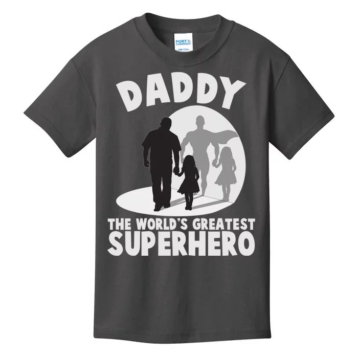 Daddy The World's Greatest Superhero Father's Day Kids T-Shirt