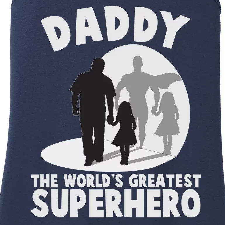 Daddy The World's Greatest Superhero Father's Day Ladies Essential Tank