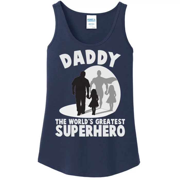 Daddy The World's Greatest Superhero Father's Day Ladies Essential Tank