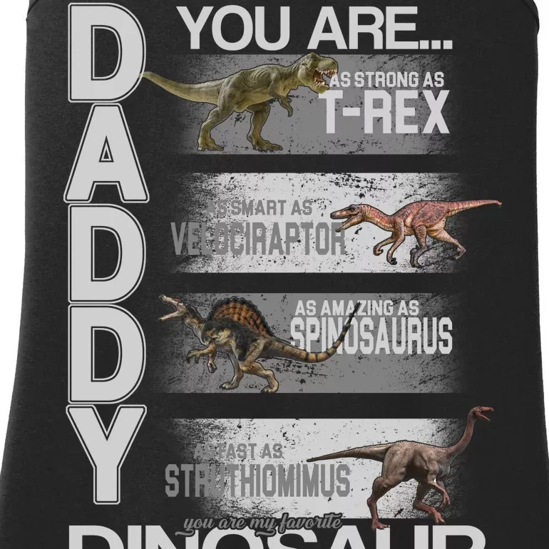 Daddy You Are My Favorite Dinosaur T-Rex Ladies Essential Tank