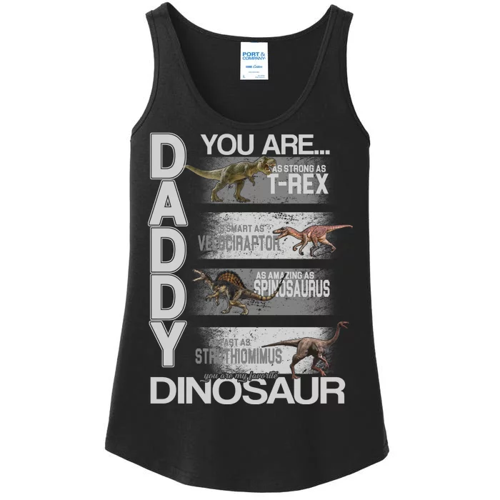 Daddy You Are My Favorite Dinosaur T-Rex Ladies Essential Tank