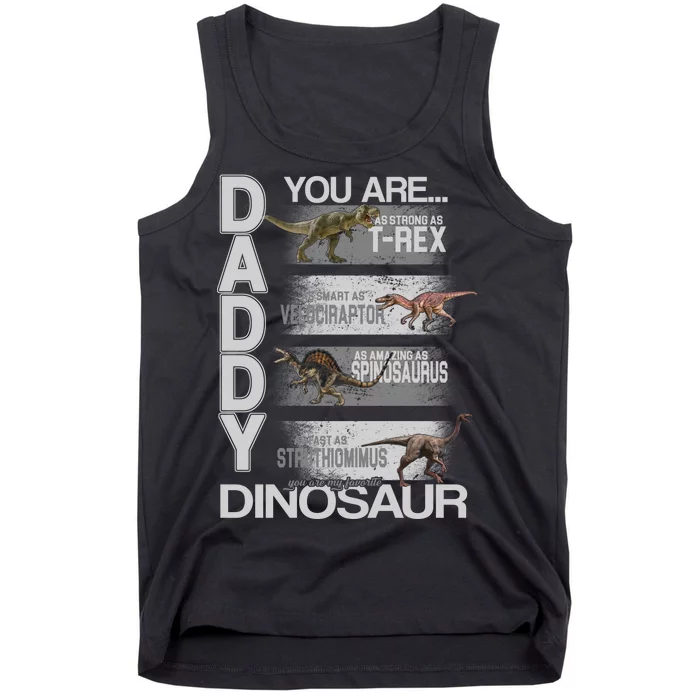 Daddy You Are My Favorite Dinosaur T-Rex Tank Top