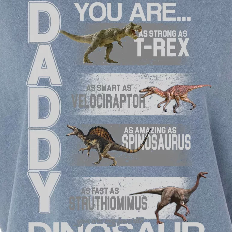 Daddy You Are My Favorite Dinosaur T-Rex Garment-Dyed Women's Muscle Tee