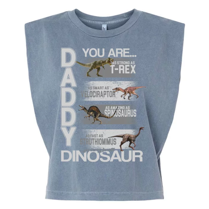 Daddy You Are My Favorite Dinosaur T-Rex Garment-Dyed Women's Muscle Tee