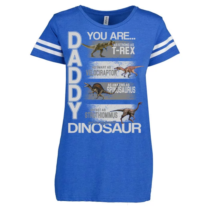 Daddy You Are My Favorite Dinosaur T-Rex Enza Ladies Jersey Football T-Shirt