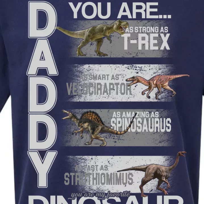 Daddy You Are My Favorite Dinosaur T-Rex Sueded Cloud Jersey T-Shirt