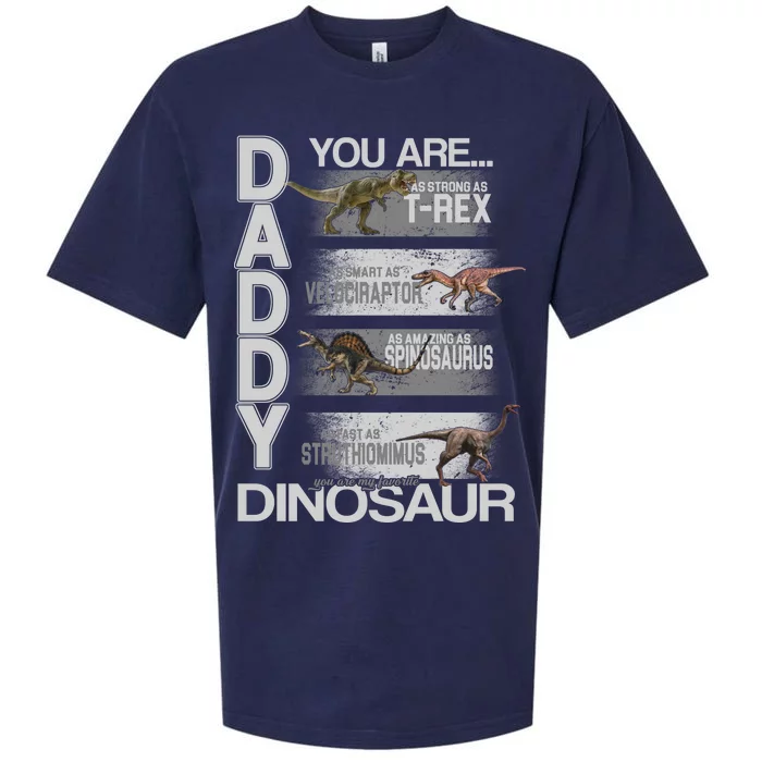 Daddy You Are My Favorite Dinosaur T-Rex Sueded Cloud Jersey T-Shirt