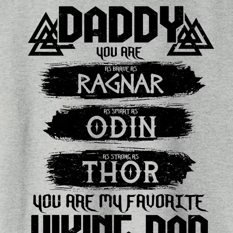 Daddy You Are My Favorite Viking Dad Women's Crop Top Tee