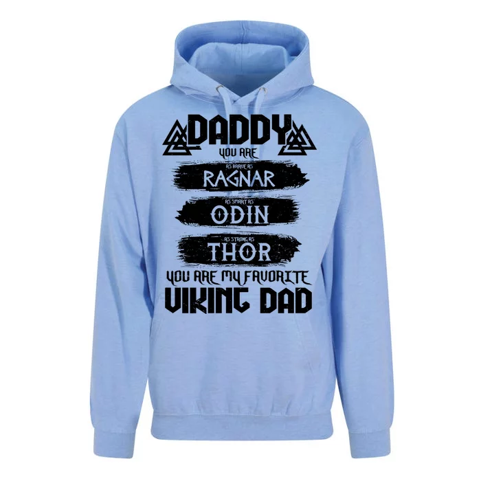 Daddy You Are My Favorite Viking Dad Unisex Surf Hoodie