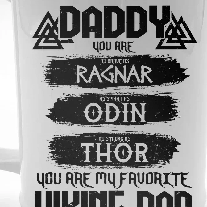 Daddy You Are My Favorite Viking Dad Front & Back Beer Stein