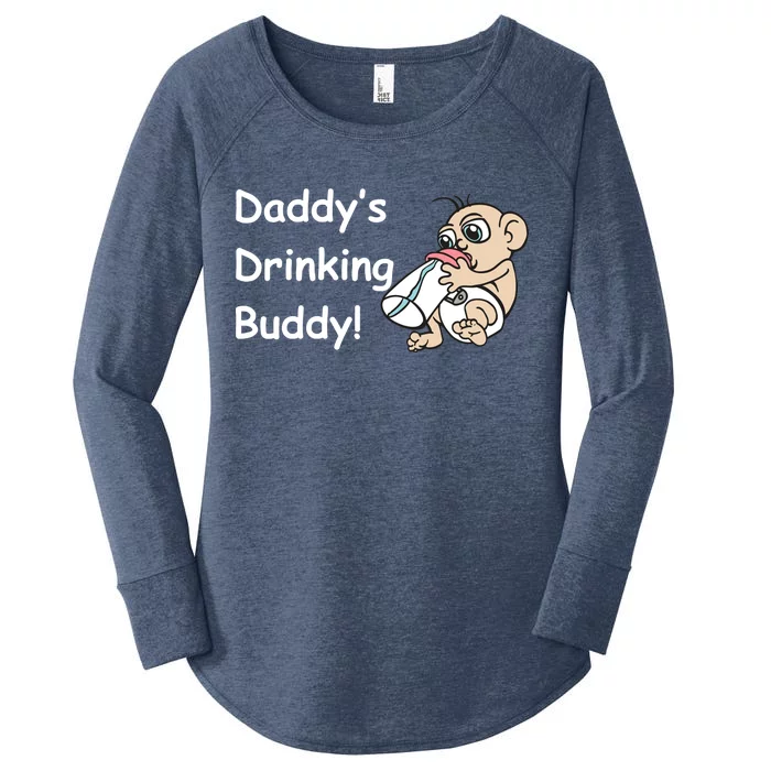 Daddy's Drinking Buddy Women's Perfect Tri Tunic Long Sleeve Shirt