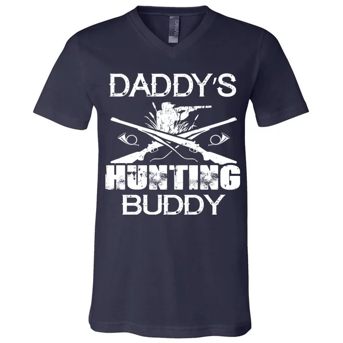 Daddy's Hunting Buddy V-Neck T-Shirt