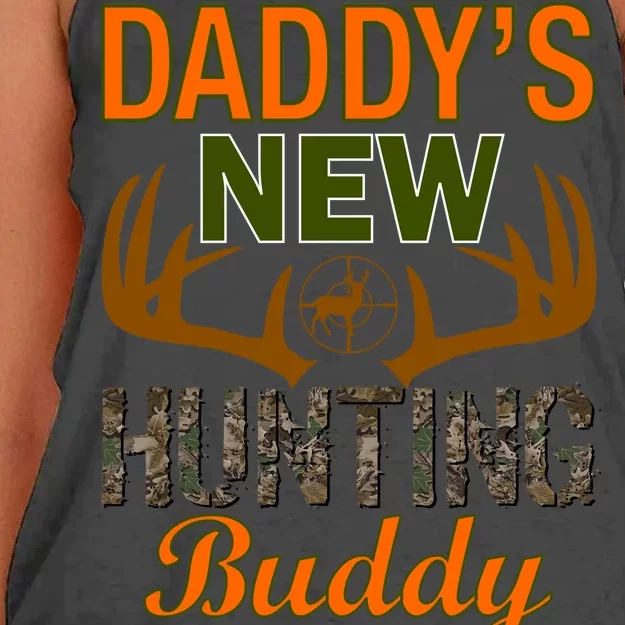 Daddy's New Hunting Buddy Women's Knotted Racerback Tank