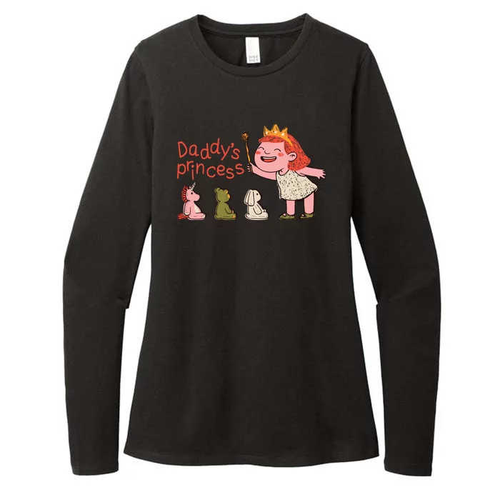 Daddy's Princess Womens CVC Long Sleeve Shirt