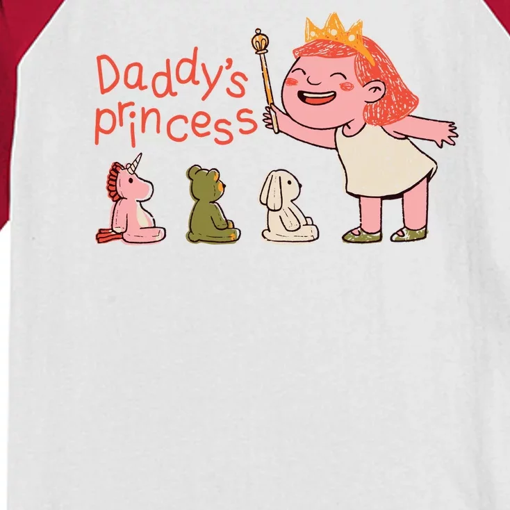 Daddy's Princess Kids Colorblock Raglan Jersey