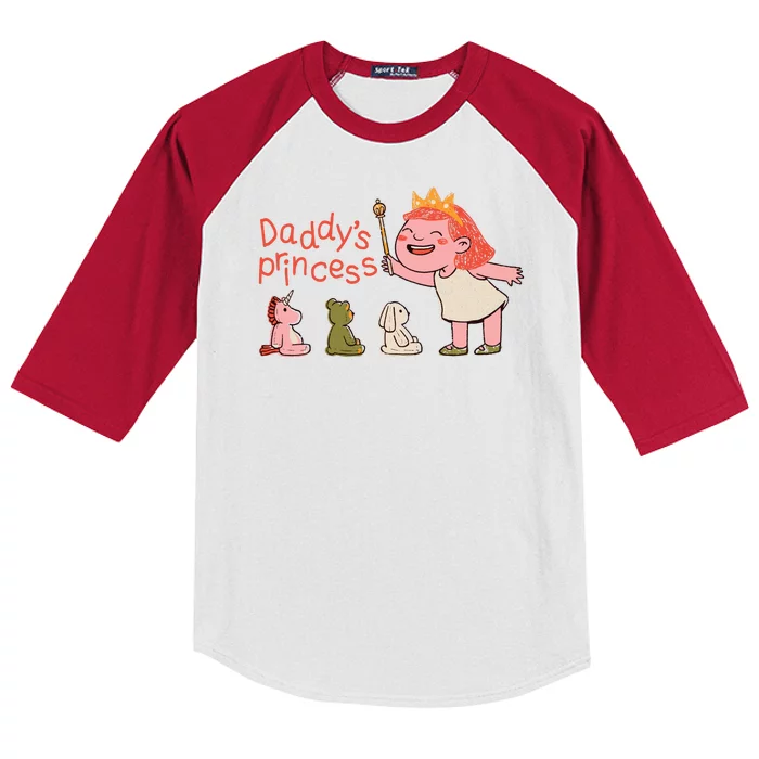 Daddy's Princess Kids Colorblock Raglan Jersey