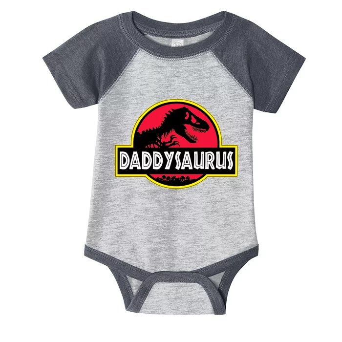 Daddysaurus Funny Daddy Dinosaur Infant Baby Jersey Bodysuit