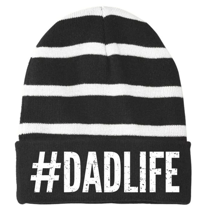 Dadlife Striped Beanie with Solid Band