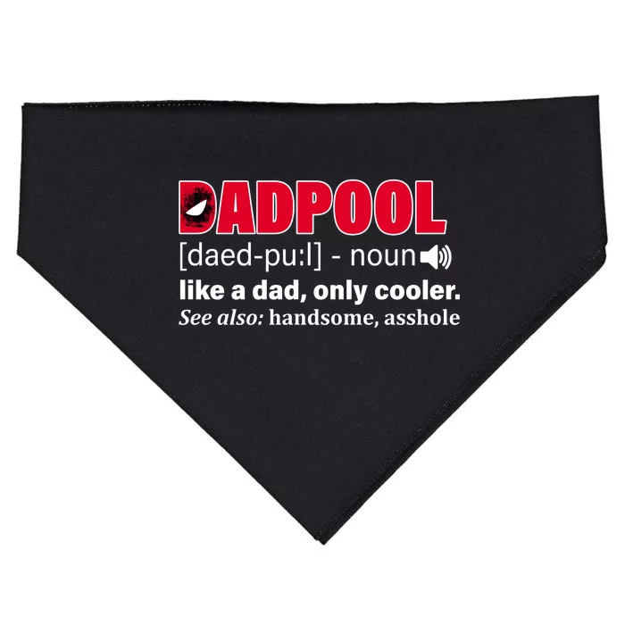 Dadpool Like A Dad Only Cooler USA-Made Doggie Bandana