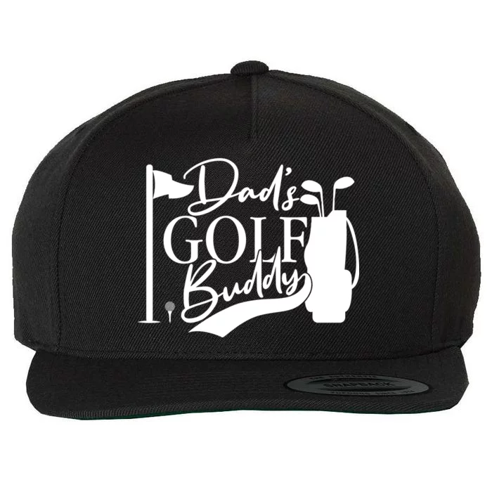 Dad's Golf Buddy Wool Snapback Cap