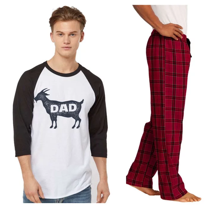 Dads The GOAT Raglan Sleeve Pajama Set