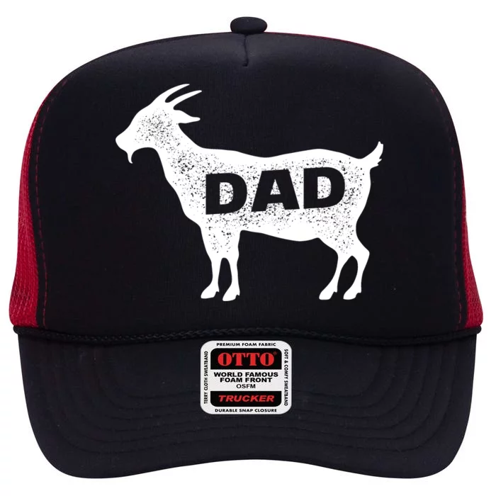 Dads The GOAT High Crown Mesh Trucker Hat