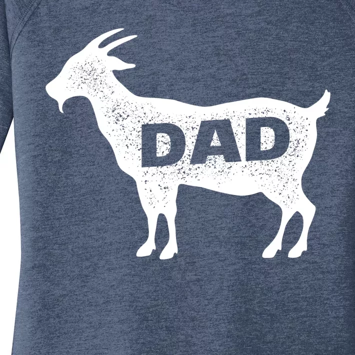 Dads The GOAT Women's Perfect Tri Tunic Long Sleeve Shirt