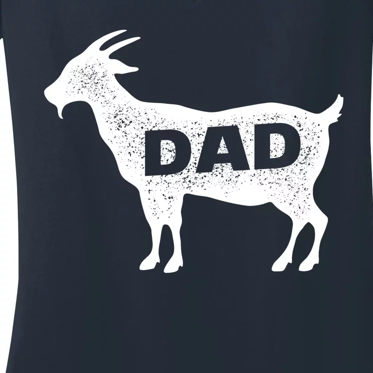 Dads The GOAT Women's V-Neck T-Shirt