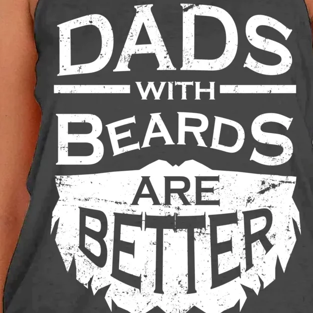 Dads With Beards Are Better Women's Knotted Racerback Tank