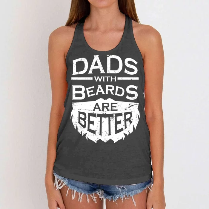 Dads With Beards Are Better Women's Knotted Racerback Tank