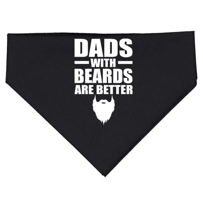 Dads With Beards Are Better Funny USA-Made Doggie Bandana