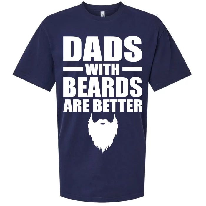 Dads With Beards Are Better Funny Sueded Cloud Jersey T-Shirt