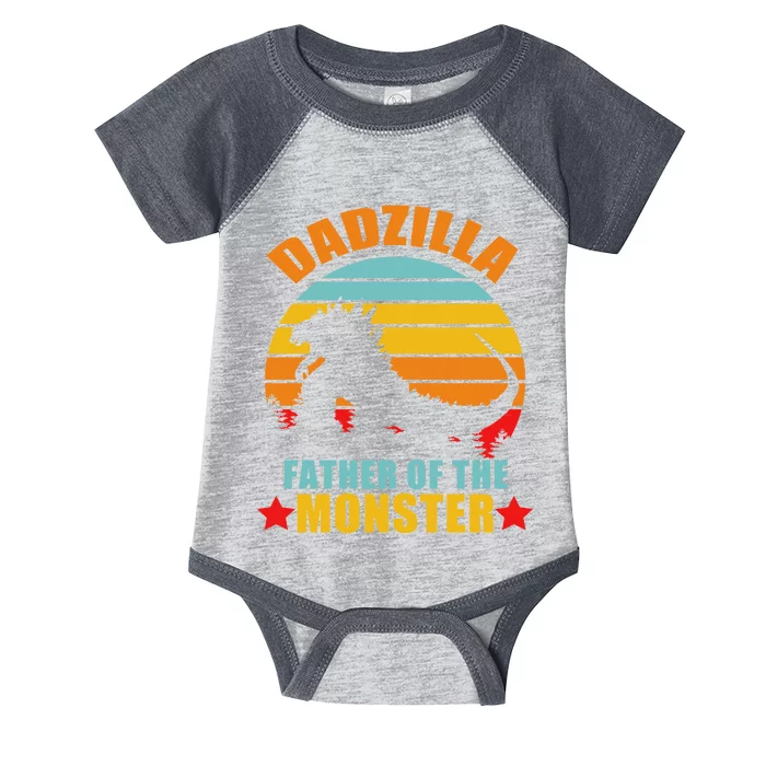 Dadzilla Father Of The Monsters Infant Baby Jersey Bodysuit