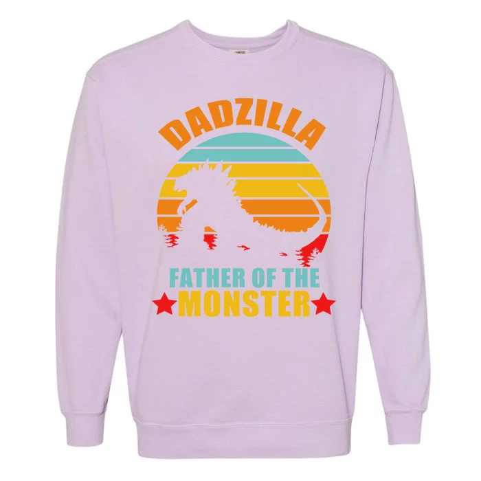 Dadzilla Father Of The Monsters Garment-Dyed Sweatshirt